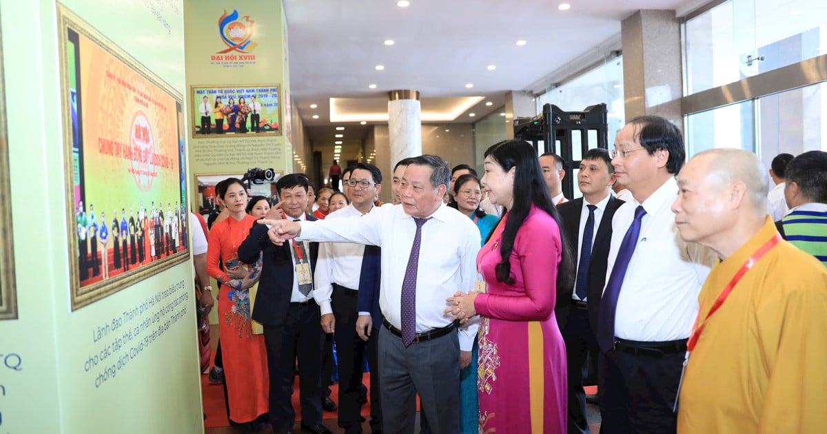 Ceremonia de apertura de una serie de actividades para dar la bienvenida al 18º Congreso del Frente de la Patria de la Ciudad de Hanoi