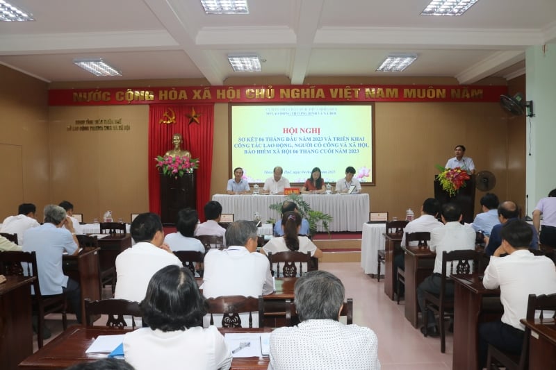 Department of Labor, Invalids and Social Affairs of Thua Thien Hue province held a conference to review the first 6 months of 2023