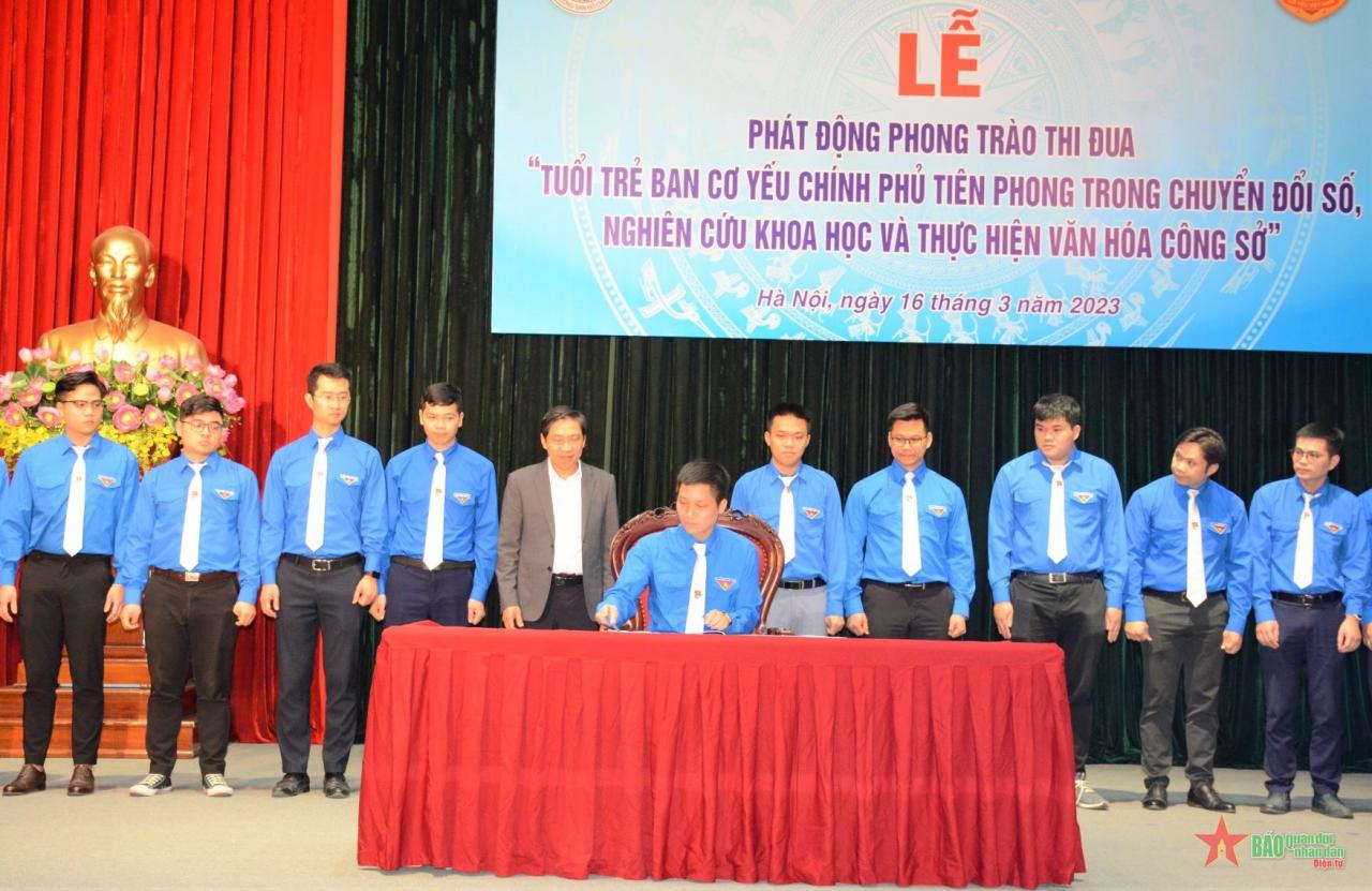 Tuổi trẻ Ban Cơ yếu Chính phủ tiên phong trong chuyển đổi số và thực hiện văn hoá công sở
