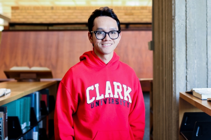 Minh Duc à l'Université Clark, États-Unis, 2023. Photo : Caractère fourni