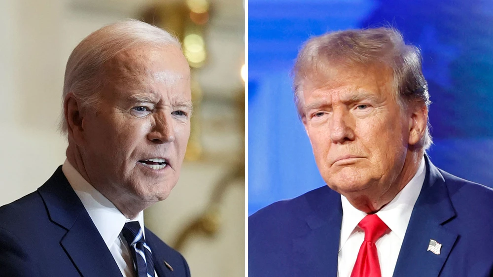 El presidente actual Joe Biden (izquierda) y el expresidente Donald Trump se enfrentarán nuevamente el próximo noviembre. Foto: CNN