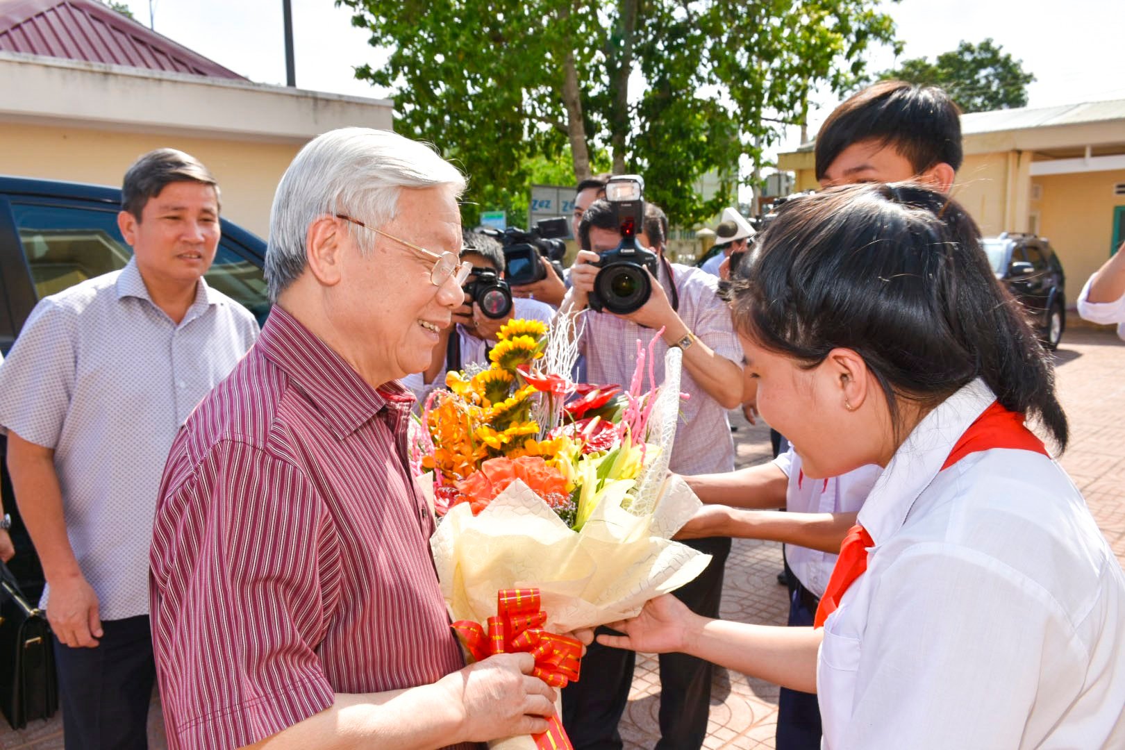 ពេលវេលាដ៏ស្និទ្ធស្នាល និងសាមញ្ញរបស់អគ្គលេខាបក្ស Nguyen Phu Trong