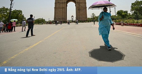 India's capital is hot at nearly 50 degrees Celsius, the highest ever