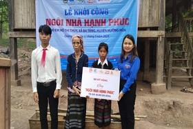 Groundbreaking ceremony of “Happy House” for poor students