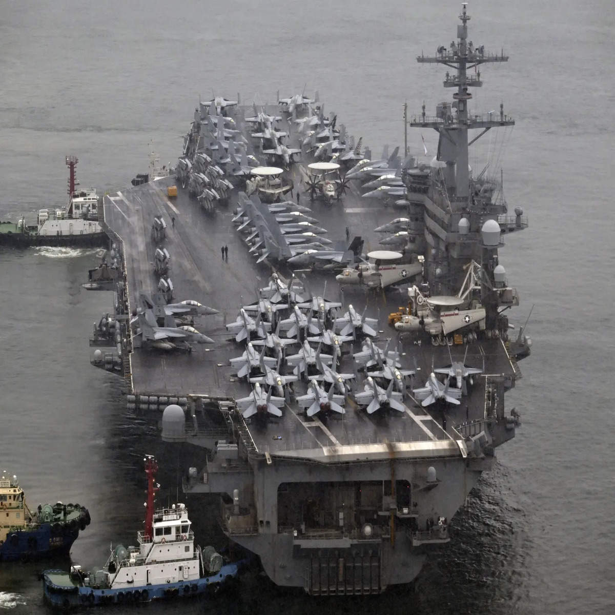 Le porte-avions américain en Corée participe à un exercice conjoint, photo 1