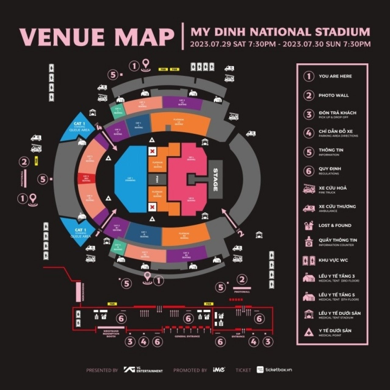 สิ่งของต้องห้ามในคอนเสิร์ต BlackPink ที่ฮานอย 4