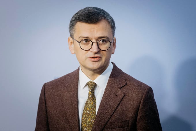 Le ministre ukrainien des Affaires étrangères Dmytro Kuleba à Berlin, en Allemagne, le 2 novembre 2023. Photo : AFP