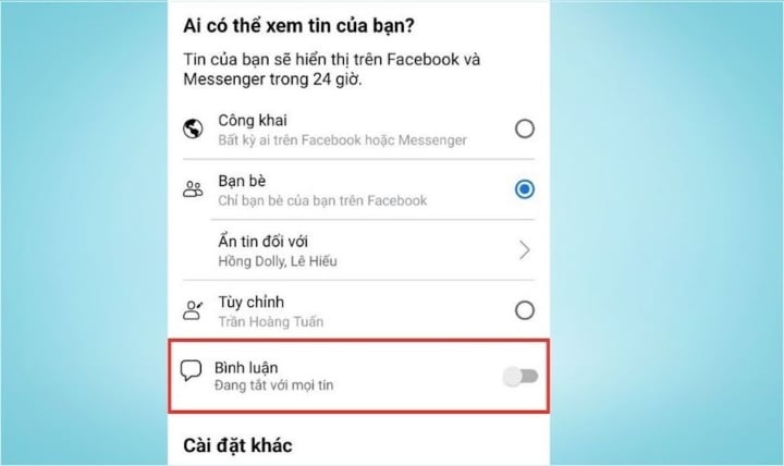 Bỏ ra 5 phút để biết cách tắt bình luận trên story Facebook tránh bị làm phiền - 2