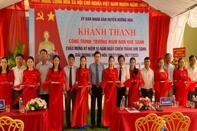 Hướng Hóa: Khánh thành Trường Mầm non Khe Sanh