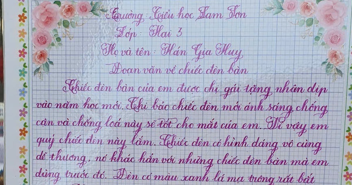 Bewundern Sie die schönen Handschriftwettbewerbe der Grundschüler