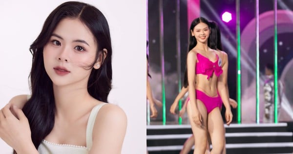 La bella y atractiva belleza de la concursante de 1,7 m de altura pasó directamente al Top 20 de Miss Mundo Vietnam 2023