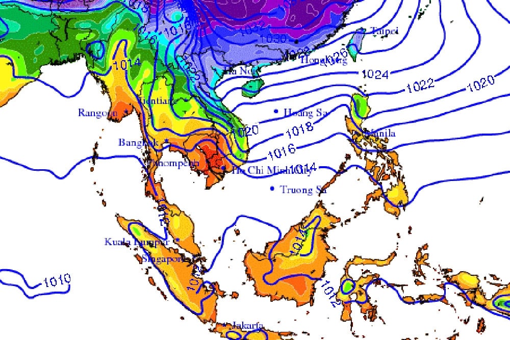 1月24日午前6時の気温、マウソンはマイナス2.5度で記録を更新、ハノイは9.2度