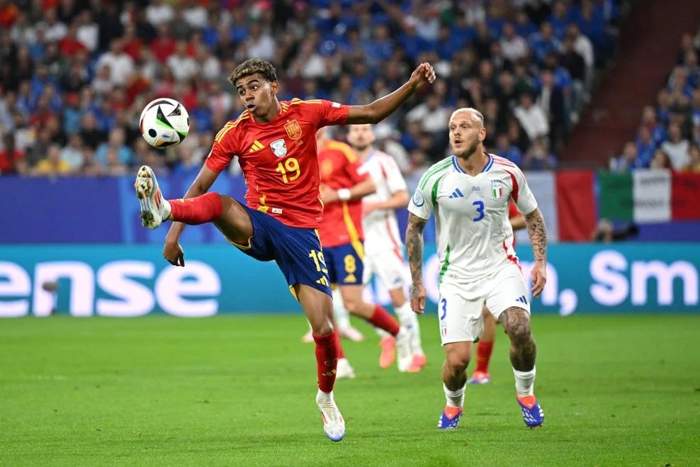 Yamal and the Spanish team played much better in the first 45 minutes. Photo: UEFA