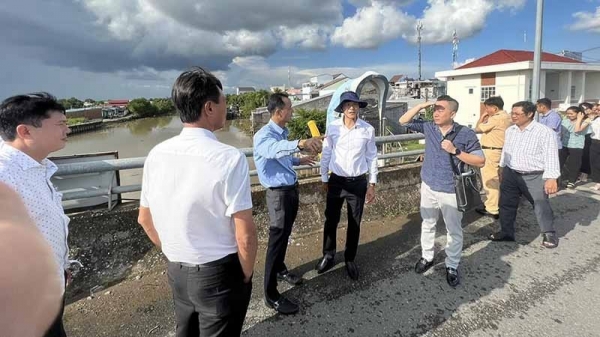 Inspecting natural disaster prevention work in Ca Mau, Bac Lieu and Kien Giang provinces