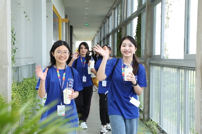 Contestants beamed on the first day of the STEAM for Girls finals.