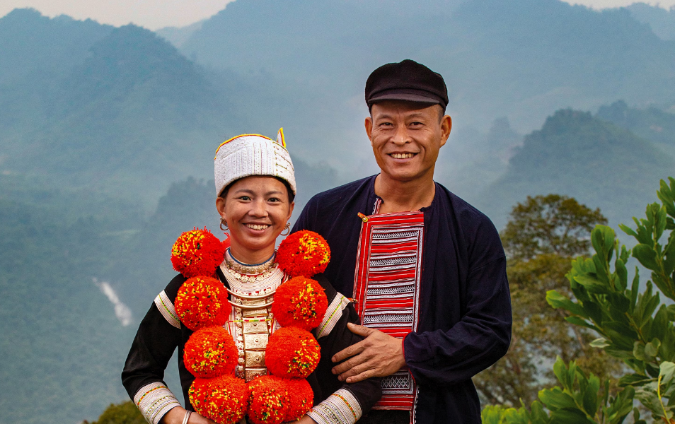 Trajes étnicos en Chiem Hoa, Tuyen Quang