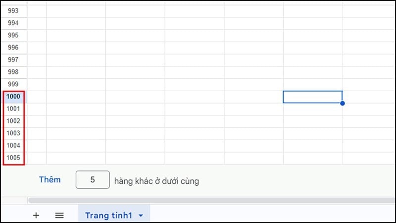 4 cách chèn nhiều dòng trong Google Sheets đơn giản, hiệu quả