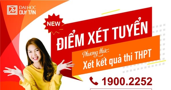 Thông báo điểm xét tuyển kết quả thi tốt nghiệp THPT năm 2024 vào Đại học Duy Tân