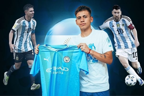 Man City ký tài năng trẻ Claudio Echeverri đến năm 2028