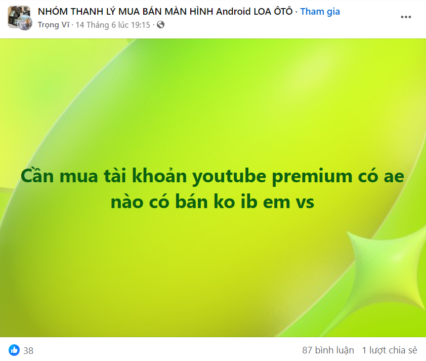 Coi chừng bị lừa khi mua tài khoản YouTube Premium, Netflix trên mạng- Ảnh 1.