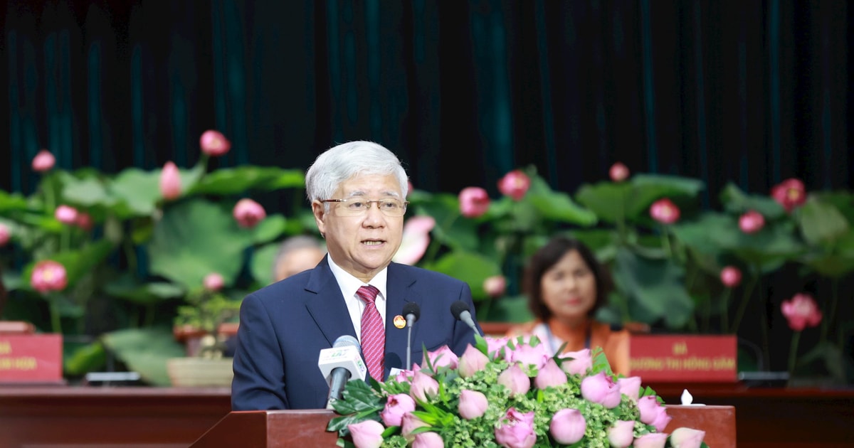 Full text of Chairman Do Van Chien's speech at the 12th Congress of Ho Chi Minh City Fatherland Front Delegates, term 2024