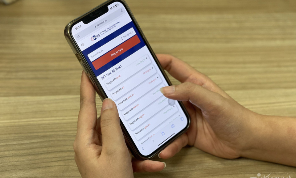 Đã cấp hơn 3.100 tên miền thương hiệu cá nhân trực tuyến