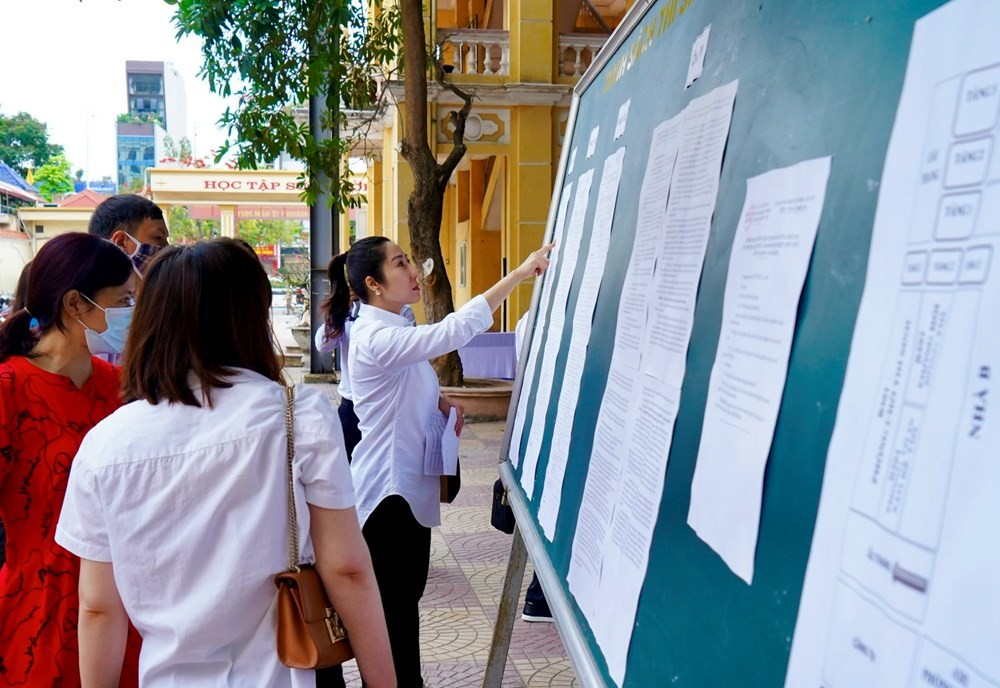 Các viên chức tham gia kỳ thi thăng hạng chức danh nghề nghiệp viên chức chuyên ngành Y tế TP Hải Phòng năm 2021. (Nguồn: haiphong.gov.vn)