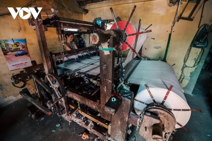 A weaving loom in Dich Diep village. Once a famous weaving village, there are still some families in the village who maintain this profession.