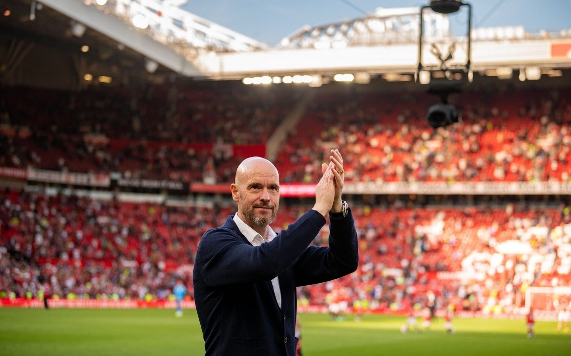 HLV MU Erik ten Hag và sân Old Trafford. (Nguồn: Getty Images)