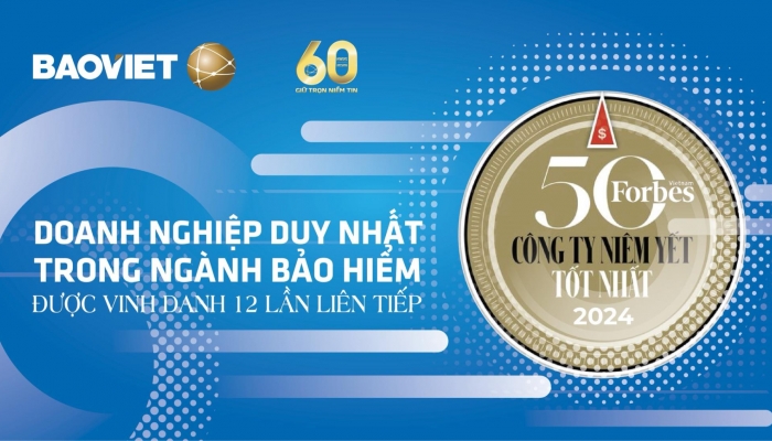 Bảo Việt lọt Danh sách 50 công ty niêm yết tốt nhất Việt Nam