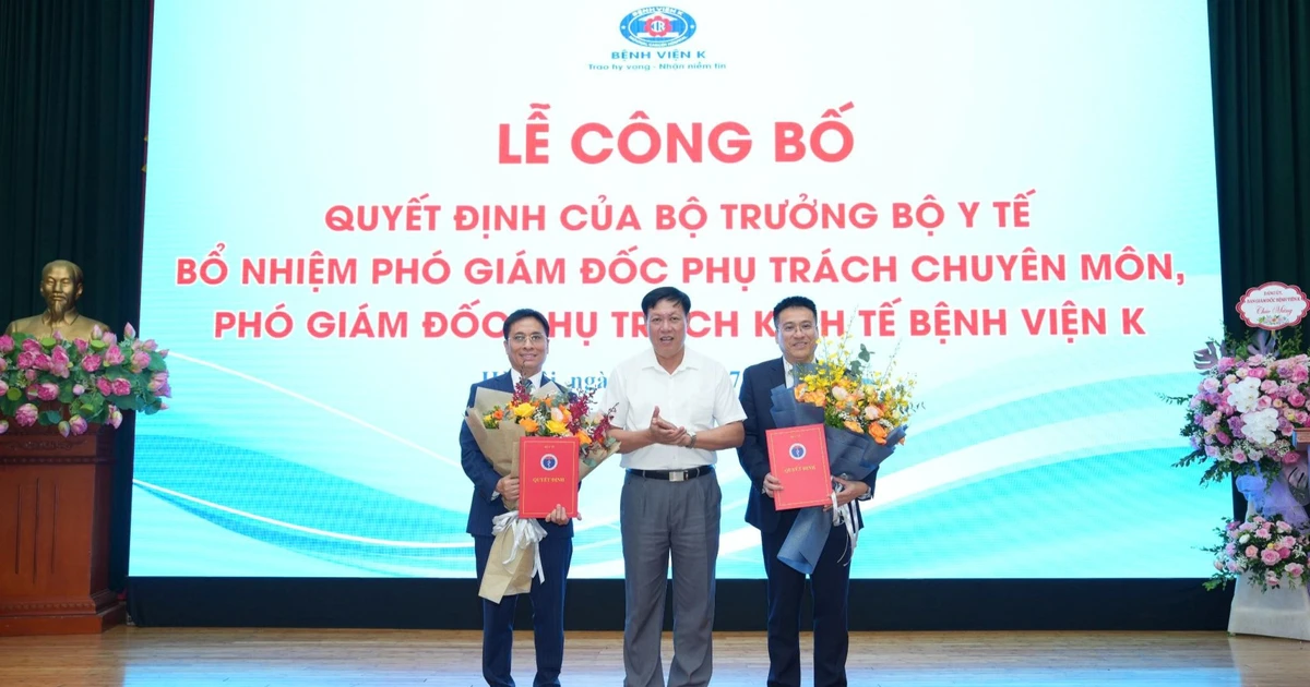 Bệnh viện K có thêm hai phó giám đốc