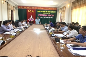 Reviewing draft resolutions and reports submitted to the 17th session of the 8th Provincial People's Council