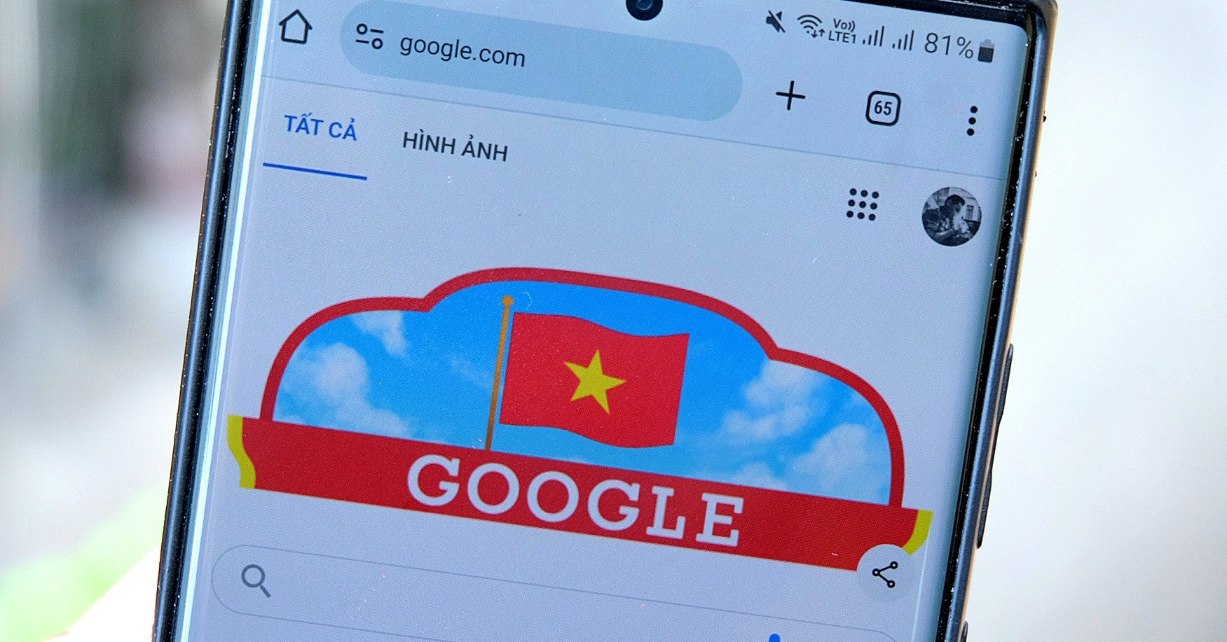 Trang tìm kiếm Google đổi giao diện mừng Quốc khánh Việt Nam