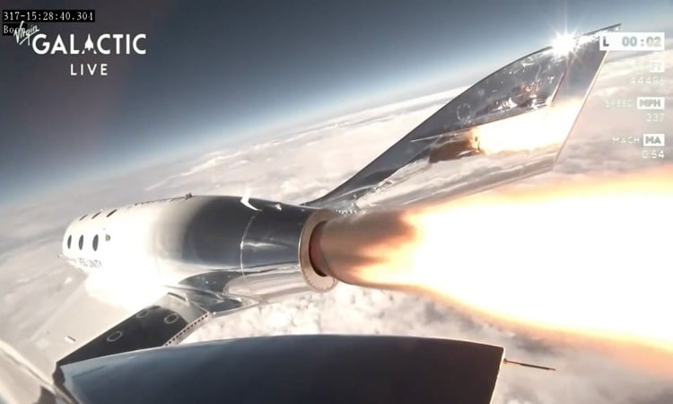 Virgin Galactic successfully carries passengers into space