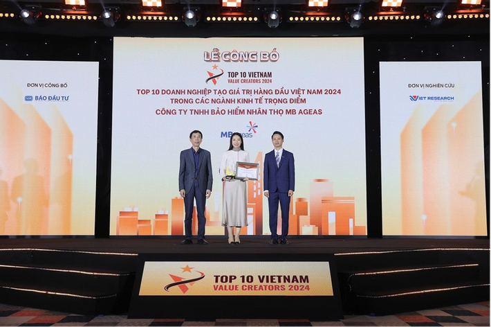 MB Ageas Life is in the Top 10 Value-Creating Enterprises in Vietnam 2024