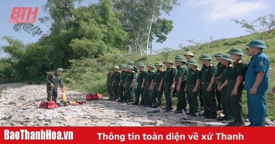 Tập huấn công tác phòng thủ dân sự, ứng phó sự cố thiên tai và tìm kiếm cứu nạn năm 2023