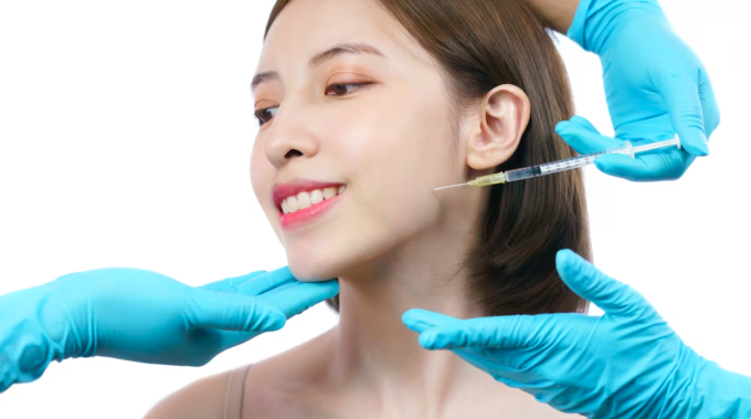 Tiêm botox giúp vùng hàm thon gọn hơn. Ảnh: Freepik