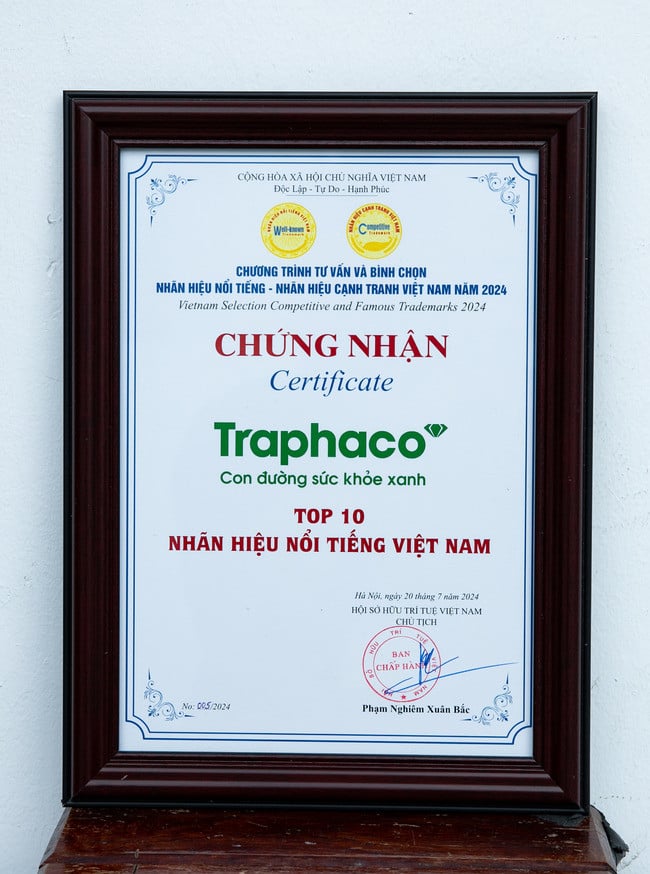 Traphaco được vinh danh trong “Top 10 nhãn hiệu nổi tiếng Việt Nam năm 2024”