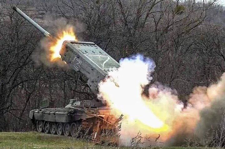 Zum ersten Mal wurden russischen Fallschirmjägern TOS-1A - 2 Raketenwerfer zugewiesen