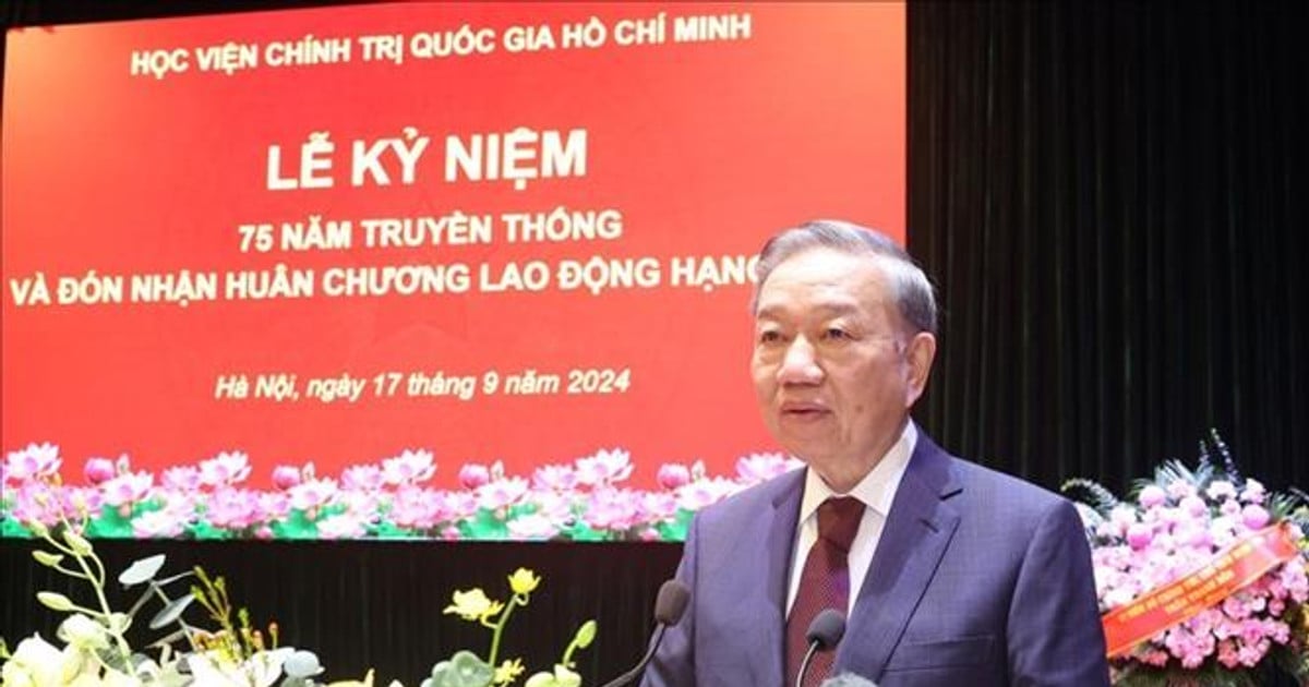 Generalsekretär und Präsident To Lam schlägt 4 Themen für die Ho Chi Minh National Academy of Politics vor