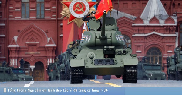 Tổng thống Putin cảm ơn lãnh đạo Lào vì đã tặng xe tăng T-34