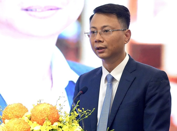 M. Le Anh Dung, directeur adjoint du département des paiements, a partagé ses points de vue lors de l'atelier du 19 septembre. Photo : Huu Hanh