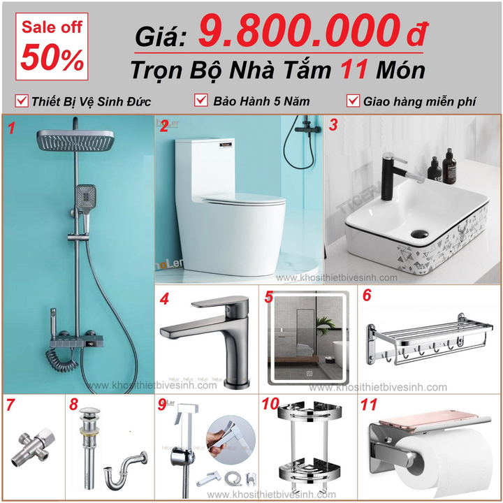 Thiết bị vệ sinh TTCERA mừng chi nhánh mới, giá giảm tới 50% - 3