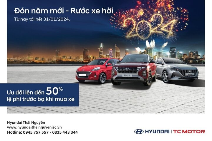 'Đón năm mới - Rước xe hời' giảm 50% lệ phí trước bạ - 1