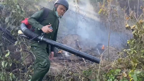 Hunderte von Menschen mobilisierten sich, um Waldbrände in Ha Tinh zu löschen. Foto 4