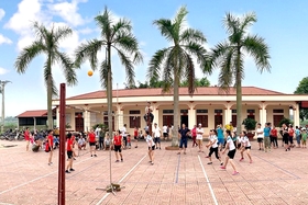 Zona residencial típica estudiando y siguiendo las enseñanzas del tío Ho