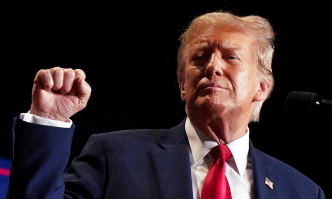 Former US President Donald Trump in Richmond, Virginia, on March 2. Photo: Reuters
