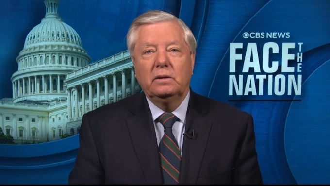 Republican Senator Lindsey Graham interviewed on December 31. Photo: CBS