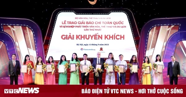 Báo điện tử VTC News đoạt giải Báo chí toàn quốc Vì sự nghiệp phát triển VHTT&DL