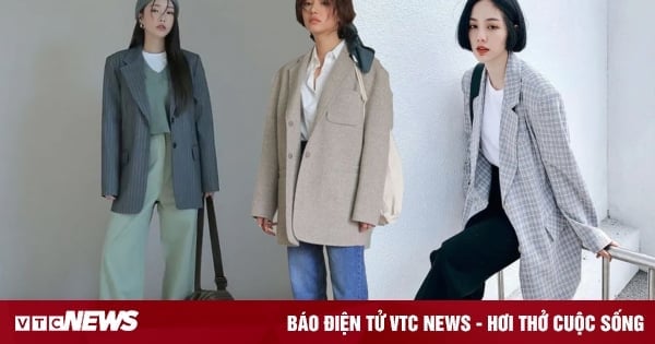 Cách phối áo blazer với quần ống rộng